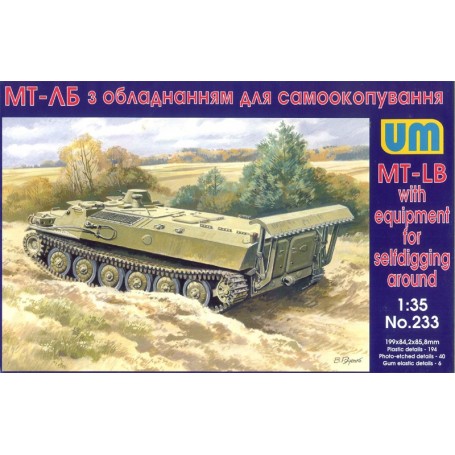 UM Unimodels 233 Tanks MT-LB with equipment for selfdigging around (Svensk modell)