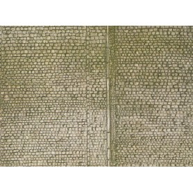 Faller 170601 Murplatta "Pflaster", mått 25,0 x 12,5 cm, papp