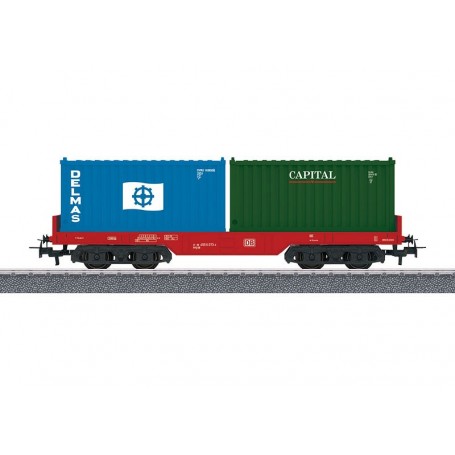 Märklin 44700 Containervagn typ DB med last av 2 containrar "Delmas / Capital"