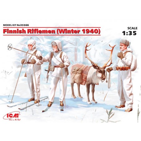 ICM 35566 Figurer Finnish Riflemen (Winter 1940)