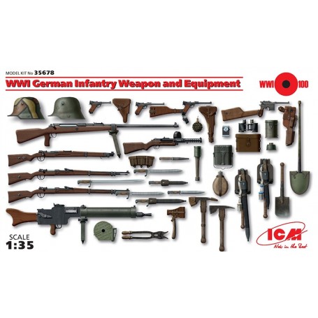 ICM 35678 WWI German Infantry Weapon and Equipment