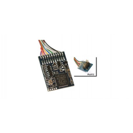 ESU 64616 LokPilot V4.0 M4, Multiprotocol MM/DCC/SX/M4, PluX12 plug on cable harness
