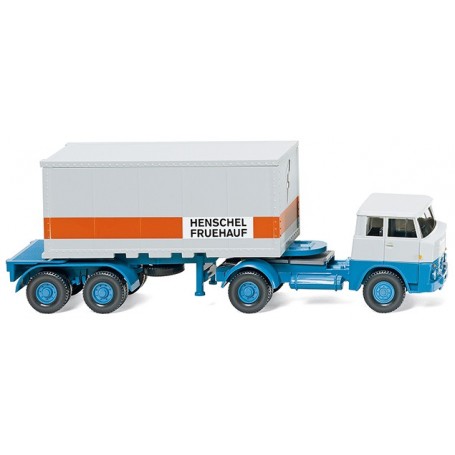 Wiking 52601 Container semi-truck 20" (Henschel) "Henschel Fruehauf"