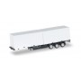 Herpa 076494-2 40 ft. Containerchassis Krone with 2 x 20 ft. Container, Chassis black