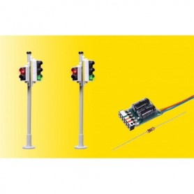 Viessmann 5095 Traffic lights with pedestrian signal and LEDs, 2 pieces