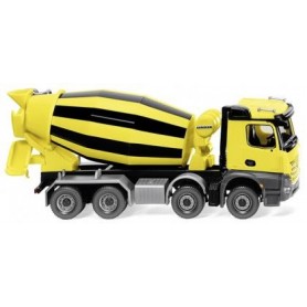 Wiking 68149 Truck mixer - yellow/black (MB Acros/Liebherr)