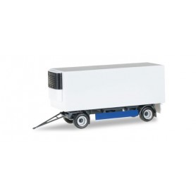 Herpa 076777 Refrigerated-trailer 2-achs, blue/white