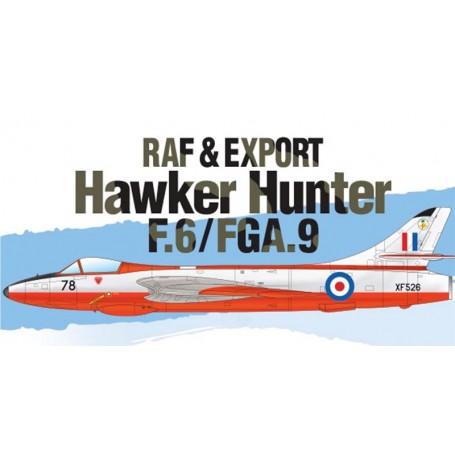 Academy 12312 Flygplan RAF & Export Hawker Hunter F.6/FGA.9 med svenska dekaler
