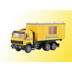 Kibri 16310 LP charger loader with GleisBau office container