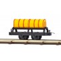 Busch 12239 Wagon with 2 Oil Barrels