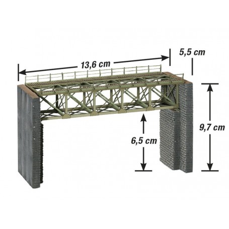Noch 67038 Steel Bridge for narrow-gauge railways