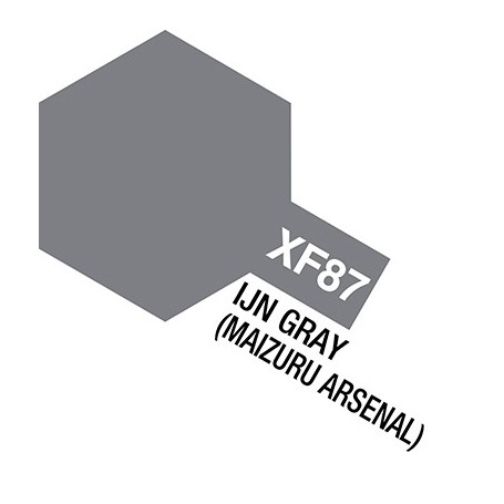 Tamiya 81787 XF-87 IJN Gray, 10 ml, burk med skruvlock. Tamiya Akrylfärg. XF87