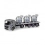 Herpa 307246 Mercedes-Benz Actros Classicspace 2,3 aluminum pot semitrailer "Nicromet" (PL)