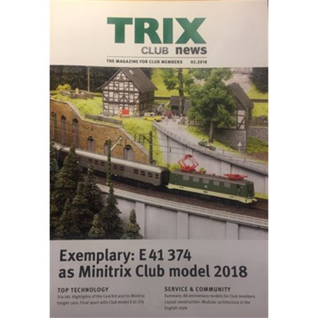 Trix CLUB22018 Trix Club 02/2018, magasin från Trix