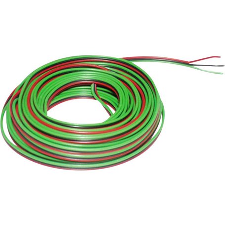 Beli-Beco L318-5R Kabel, 3-delad, grön/svart/röd, 5 meter 3 x 0.14 mm²