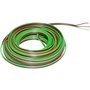 Beli-Beco L318-50R Kabel, 3-delad, grön/svart/röd, 50 meter 3 x 0.14 mm²