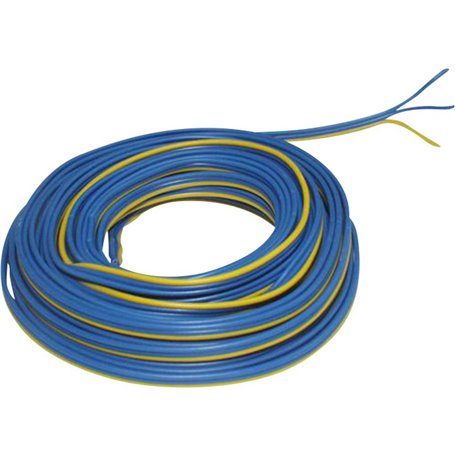 Beli-Beco L318-25M Kabel, 3-delad, blå/gul/blå, 25 meter, 3 x 0.14 mm²