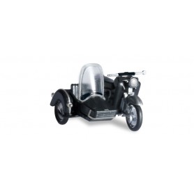 Herpa 053433-004 MZ 25 with matching sidecar, black