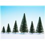 Noch 26831 Fir Trees with Planting Pin, 50 pieces, 5 - 14 cm high