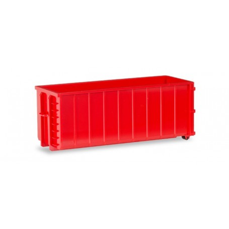 Herpa 053884 2 Transport container ribbed, red