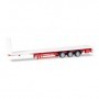Herpa 076845 Lowliner flattrailer 3-axle, white