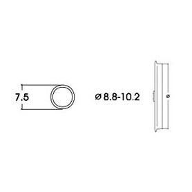 Roco 40073 Slirskydd, för AC lok, för hjuldiameter 8,8 - 10,2 mm, 10 st