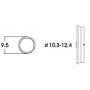 Roco 40074 Slirskydd, för AC lok, för hjuldiameter 10,3 - 12,4 mm, 10 st