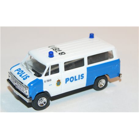 AH Modell AH-423 Chevrolet Van SDA 102 "Polis Malmö" med blålysen