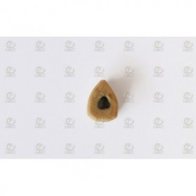 Amati 4061 Vantjungfru, hjärtformad, ljust trä, 1 hål, 6 mm, 10 st