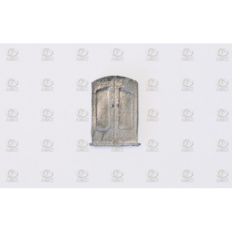 Amati 4250-02 Dörr, äldre stil, metall, mått 15 x 10 mm, 10 st