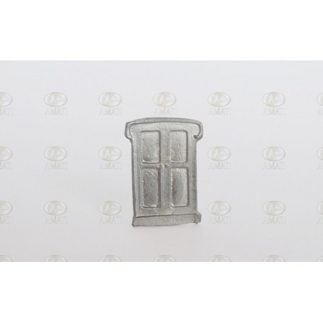 Amati 4250-03 Dörr, äldre stil, metall, mått 25 x 16 mm, 10 st