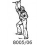 Amati 8005-06 Figur, sjöman, omålad, metall, höjd 25 mm, 1 st