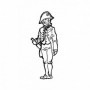 Amati 8008-01 Figur, sjöman, omålad, metall, höjd 35 mm, 1 st