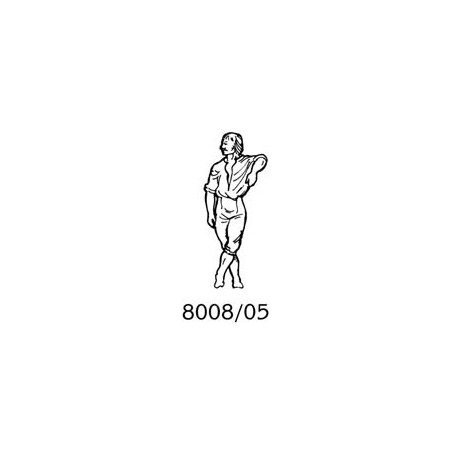 Amati 8008-05 Figur, sjöman, omålad, metall, höjd 35 mm, 1 st