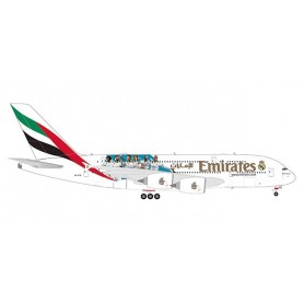 Herpa Wings 559508 Flygplan Emirates Airbus A380 "Real Madrid (2018)"