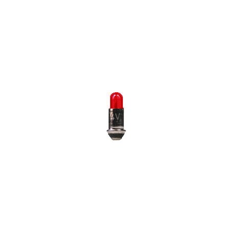 Beli-Beco 9535D Glödlampa, röd, 19 Volt, MS 2.8 Sockel, 35mA, glas diameter 2 mm, 1 st