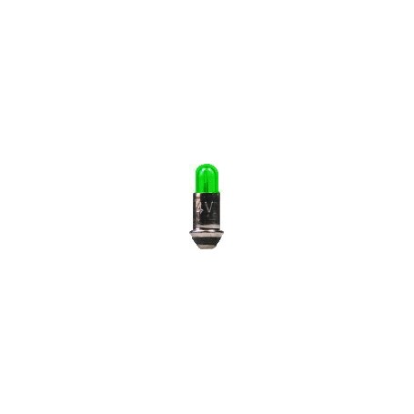 Beli-Beco 9535E Glödlampa, grön, 19 Volt, MS 2.8 Sockel, 35mA, glas diameter 2 mm, 1 st