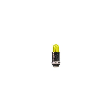 Beli-Beco 9535G Glödlampa, gul, 19 Volt, MS 2.8 Sockel, 35mA, glas diameter 2 mm, 1 st