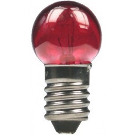 Beli-Beco 5046D Glödlampa, röd, 19 Volt, E5.5 Sockel, 60mA, glas diameter 8 mm, 1 st