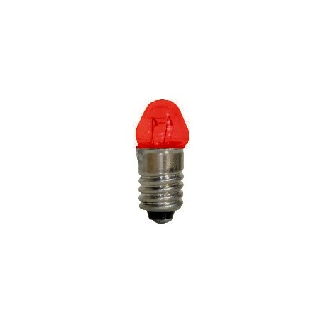 Beli-Beco 9047D Glödlampa, konisk, röd, 19 Volt, E5.5 Sockel, 60mA, glas diameter 6 mm, 1 st