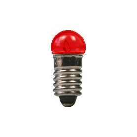 Beli-Beco 9046D Glödlampa, röd, 19 Volt, E5.5 Sockel, 60mA, glas diameter 6 mm, 1 st