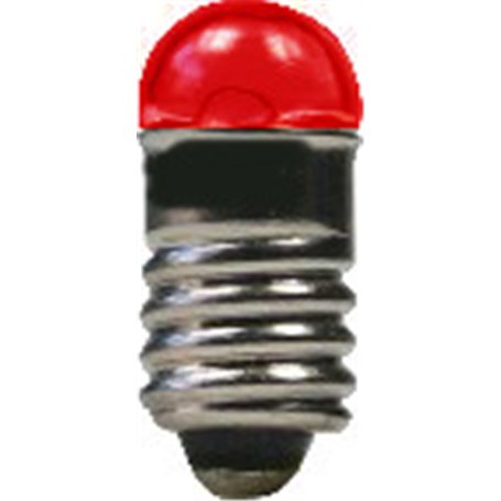 Beli-Beco 9070D Glödlampa, röd, 19 Volt, E5.5 Sockel, 60mA, glas diameter 5 mm, 1 st