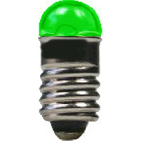 Beli-Beco 9070E Glödlampa, grön, 19 Volt, E5.5 Sockel, 60mA, glas diameter 5 mm, 1 st