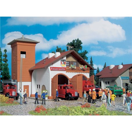 Vollmer 43761 Fire station 112, two track
