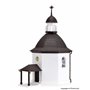 Vollmer 47612 Silent Night Memorial Chapel with lighting and artificial snow, functional kit