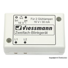 Viessmann 5037 N Double blinker unit with 2 blue bulbs