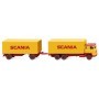 Wiking 45702 Box trailer road train (Scania 111) "SCANIA"