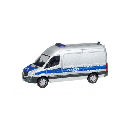 Herpa 094238 Mercedes-Benz Sprinter box high Roof "Police Department saxony"