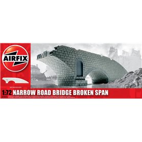 Airfix 75012 Narrow Road Bridge Broken Span, färdigmodell i resin, omålad