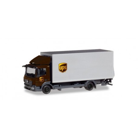 Herpa 310208 Mercedes-Benz Atego box truck with liftgate "UPS"